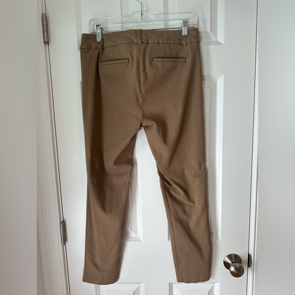 Van Heusen Khaki Stretch Ankle Skinny Cropped Pants - Picture 9 of 11